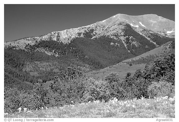 Sangre de Cristo Mountains near Medora Pass. Great Sand Dunes National Park, Colorado, USA.