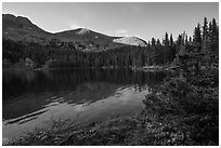 Sand Creek Lake. Great Sand Dunes National Park and Preserve ( black and white)