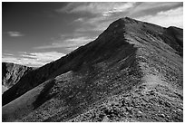 Ridge, Mount Herard. Great Sand Dunes National Park and Preserve ( black and white)