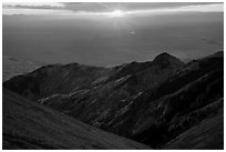 Sunset from Mount Herard. Great Sand Dunes National Park and Preserve ( black and white)