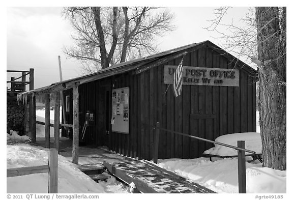 Kelly Post Office. Grand Teton National Park, Wyoming, USA.