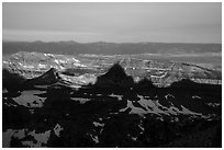 Shadows of the Tetons. Grand Teton National Park ( black and white)