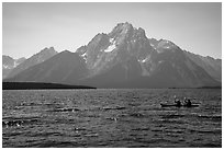 Kakayers, Colter Bay and Mt Moran. Grand Teton National Park ( black and white)