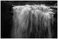 Close-up of lip Alberta Falls. Rocky Mountain National Park ( black and white)