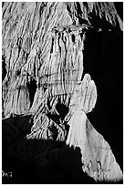 Clay erosion formations. Theodore Roosevelt National Park ( black and white)