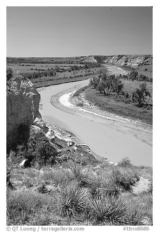 Little Missouri River. Theodore Roosevelt National Park, North Dakota, USA.