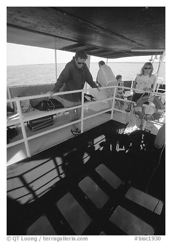 Glass bottom boat. Biscayne National Park, Florida, USA.