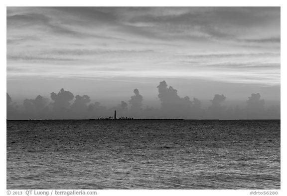 Loggerhead key at sunset. Dry Tortugas National Park, Florida, USA.