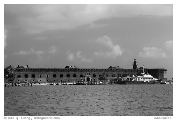 Fort Jefferson from water. Dry Tortugas National Park, Florida, USA.