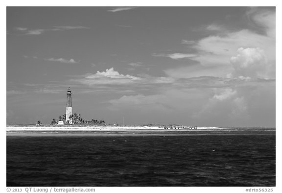 Lighthouse and deck, Loggerhead Key. Dry Tortugas National Park, Florida, USA.