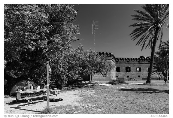 Camper. Dry Tortugas National Park (black and white)