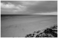 Approaching storm from Bush Key. Dry Tortugas National Park, Florida, USA. (black and white)