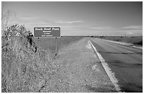 Rock Reef Pass, elevation 3 feet. Everglades National Park, Florida, USA. (black and white)