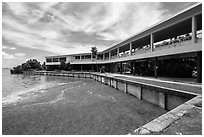 Flamingo visitor center. Everglades National Park ( black and white)