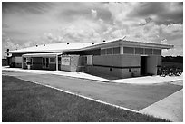 Shark Valley visitor center. Everglades National Park ( black and white)