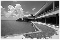 Flamingo visitor center. Everglades National Park ( black and white)