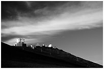 Observatory atop Red Hill. Haleakala National Park ( black and white)