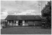 Kipahulu Visitor Center. Haleakala National Park ( black and white)
