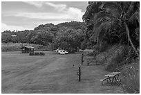 Kipahulu Campground. Haleakala National Park ( black and white)