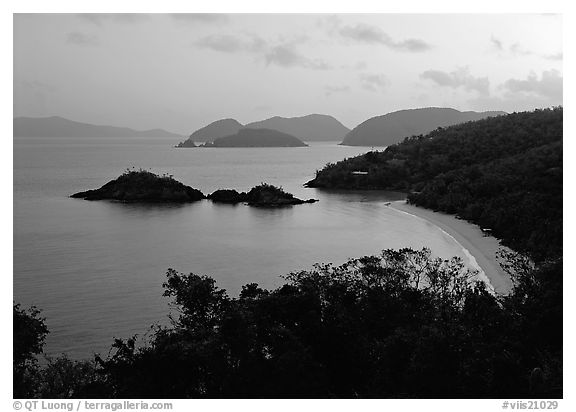 Trunk bay at sunrise. Virgin Islands National Park, US Virgin Islands.