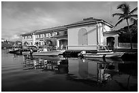 Visitor center. Virgin Islands National Park ( black and white)