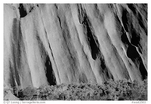 Walls of Ayers Rock. Uluru-Kata Tjuta National Park, Northern Territories, Australia