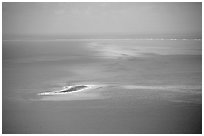Island. The Great Barrier Reef, Queensland, Australia ( black and white)