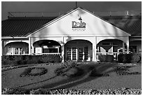 Dole Plantation visitor center. Oahu island, Hawaii, USA ( black and white)