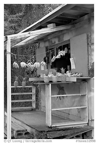 Decorated fruit stand. Oahu island, Hawaii, USA