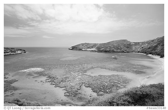 Hanauma Bay with no people. Oahu island, Hawaii, USA