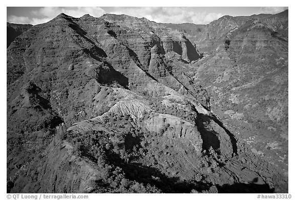 Aerial view of Waimea Canyon. Kauai island, Hawaii, USA