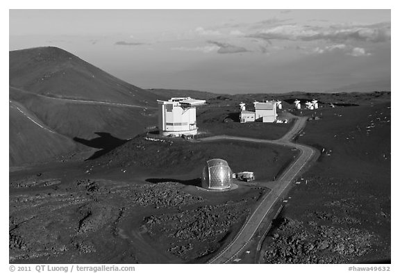 Caltech Submillimeter Telescope, James Clerk Maxwell Telescope, and submillimeter Array. Mauna Kea, Big Island, Hawaii, USA