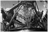 Inside Keck Observatory. Mauna Kea, Big Island, Hawaii, USA (black and white)