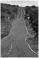 Pilani Highway. Maui, Hawaii, USA ( black and white)