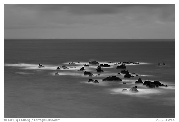 Offshore rocks in ocean. Maui, Hawaii, USA