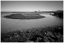 Kiholo Bay. Big Island, Hawaii, USA (black and white)