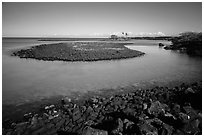 Kiholo Bay. Big Island, Hawaii, USA ( black and white)