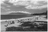 Paipu Beach. Maui, Hawaii, USA ( black and white)