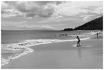 Big Beach. Maui, Hawaii, USA ( black and white)