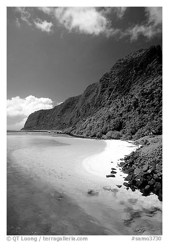 Olosega Island seen from the Asaga Strait. American Samoa