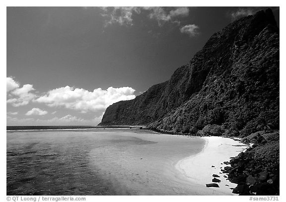 Olosega Island seen from the Asaga Strait. American Samoa