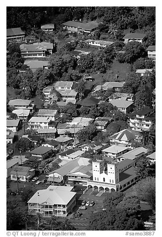 Fagatoga seen from Mount Alava. Pago Pago, Tutuila, American Samoa