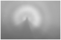 Specter of the Broken from Mount Alava. National Park of American Samoa ( black and white)