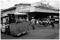 Tuna cannery. Pago Pago, Tutuila, American Samoa ( black and white)