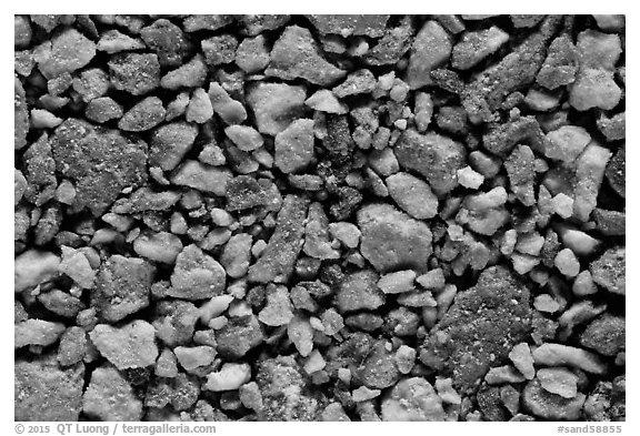 Yellow Mounds, Badlands National Park.  (black and white)