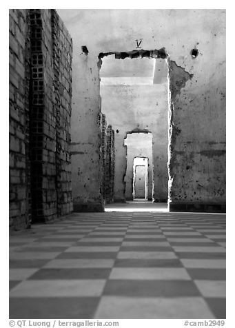 Tuol Sleng Genocide Museum, former school turned  Khmer Rouge detention center. Phnom Penh, Cambodia