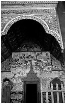 The Wat of Ban Xan Hai. Laos (black and white)