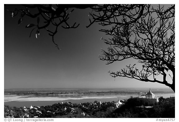 View from Sagaing Hill. Mandalay, Myanmar