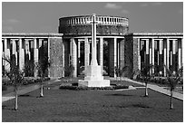 Allied War Cemetery. Bago, Myanmar ( black and white)