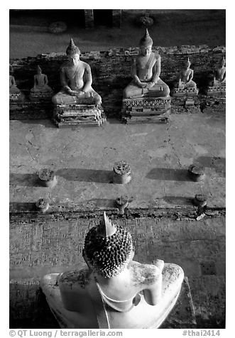 Buddha images, Wat Chai Mongkon. Ayuthaya, Thailand